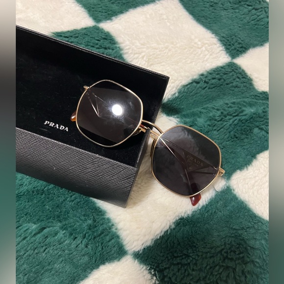 Gold Prada PR 59ZV eyeglasses sunglasses frames - Picture 1 of 7